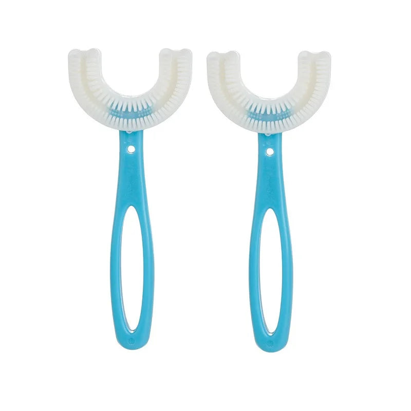 Baby Toothbrush Children 360 Degree U-shaped Child Toothbrush Teethers Baby Brush Silicone Kids Teeth Oral Care Cleaning