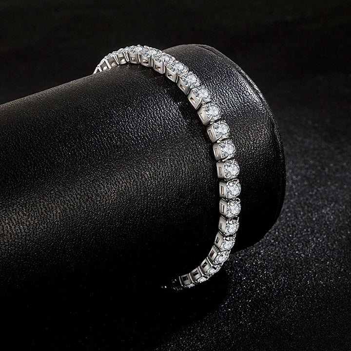 Luxury Hiphop Iced Out 4mm Cubic Zirconia Crystal Bracelets