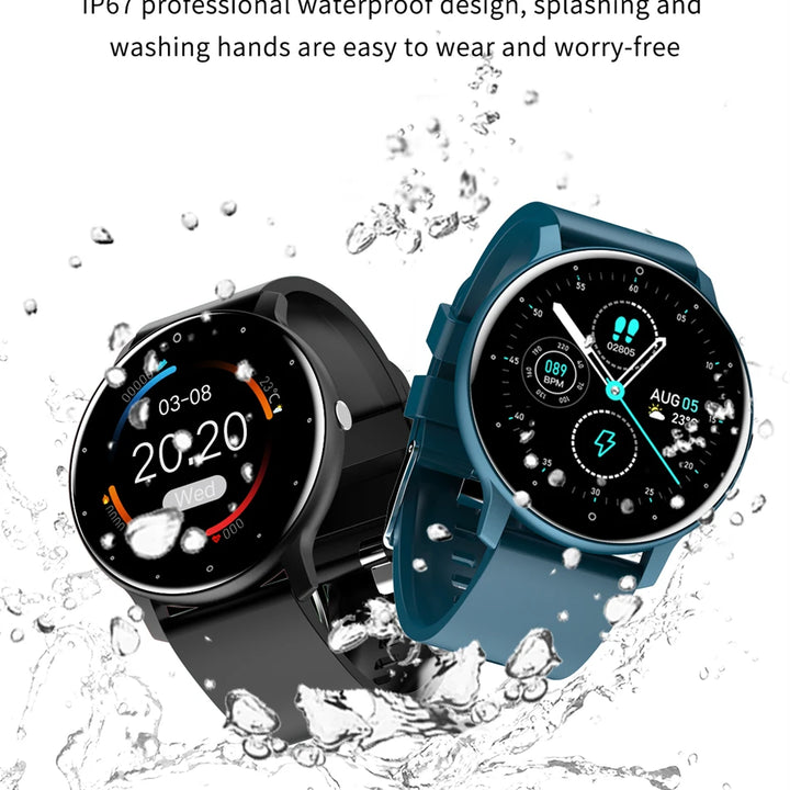 LIGE Smart Watch Women Men Full Touch Screen