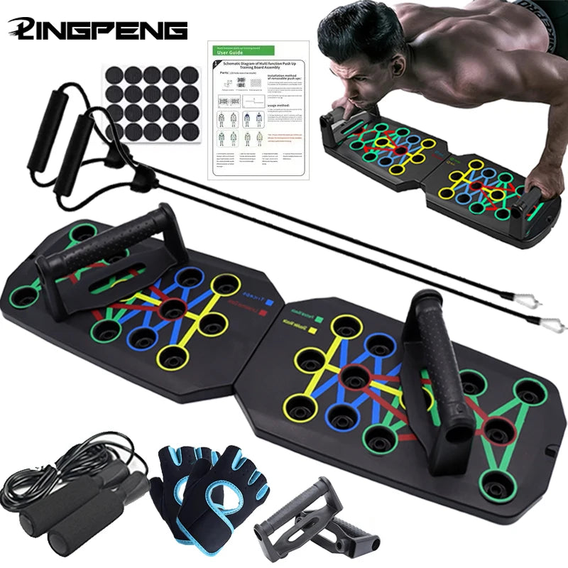Faltbares Push-up-Board Trainingsset