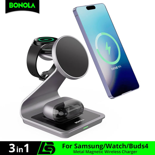 3-in-1 Wireless-Ladestation für Samsung Galaxy – bis 15 W