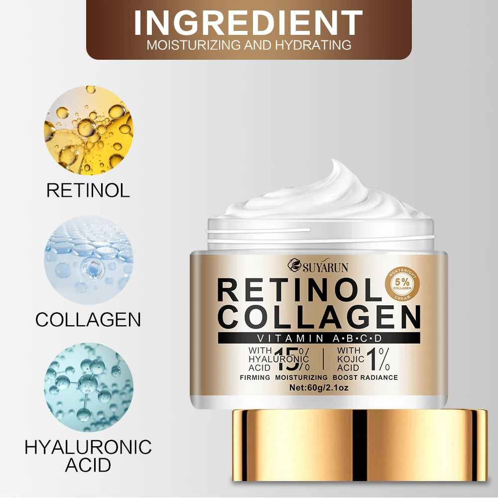 Collagen moisturizing cream with natural kojic acid and advanced hyaluronic acid, moisturizing and easy to absorb