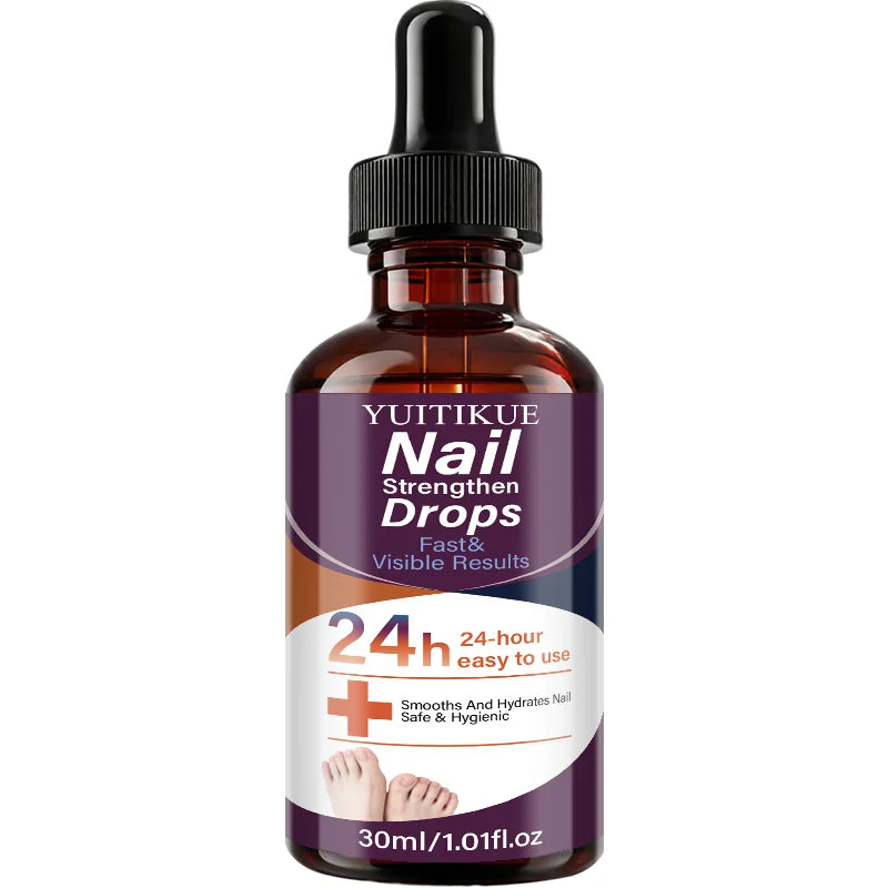YUITIKUE Nail Strengthen Drops 24H Fast Repair Nourishing Treatment for Damaged Brittle Nails Care