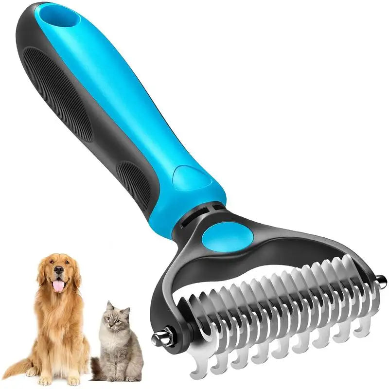 2-in-1 Fellpflegebürste für Hunde und Katzen