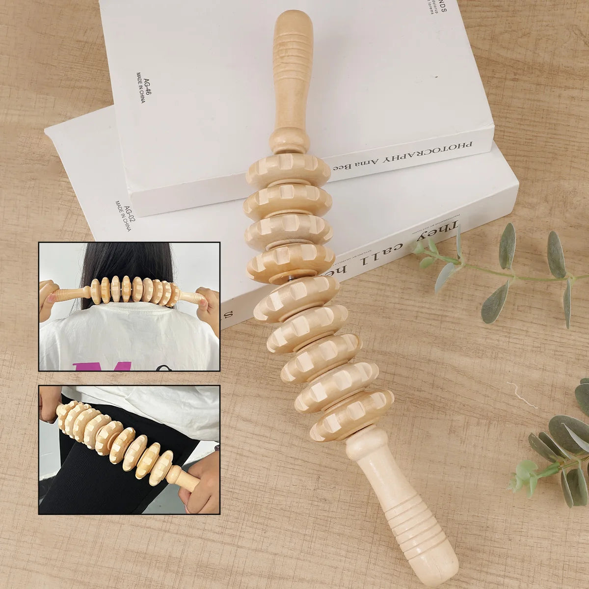 Holz-Massageroller für Muskeln