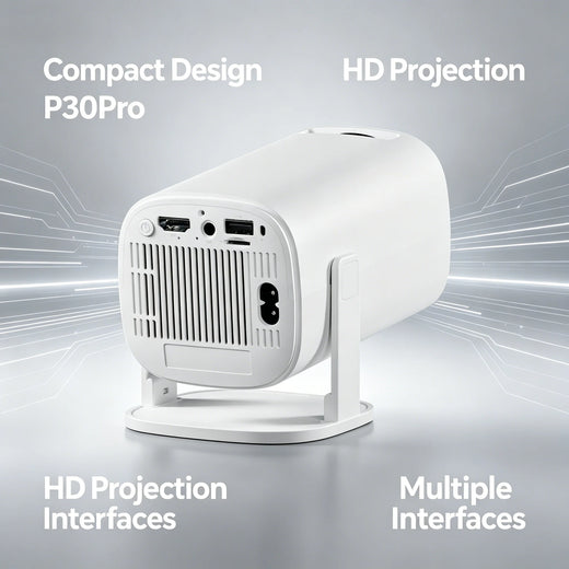 Tragbarer Mini-Projektor P30 Pro – WLAN, Bluetooth & Auto-Keystone