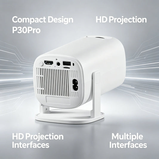 Tragbarer Mini-Projektor P30 Pro – WLAN, Bluetooth & Auto-Keystone