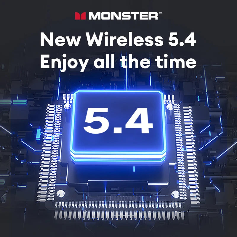 Monster MQT52 TWS-Ohrhörer – Bluetooth 5.4 & Gaming-Modus