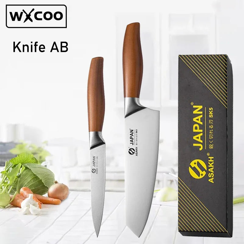 VLEO Japanese Professional Chef Knife Stainless Steel Chopping Meat Cleaver Fruit Peeling Slicing Boning Knife Kitchen Tool