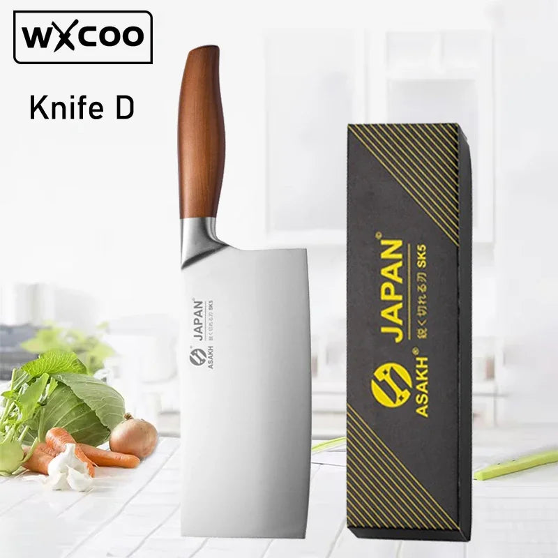 VLEO Japanese Professional Chef Knife Stainless Steel Chopping Meat Cleaver Fruit Peeling Slicing Boning Knife Kitchen Tool