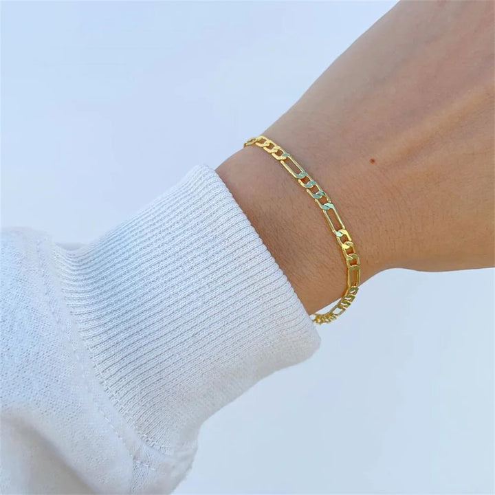 Gold Color Bracelet Stainless Steel Twist