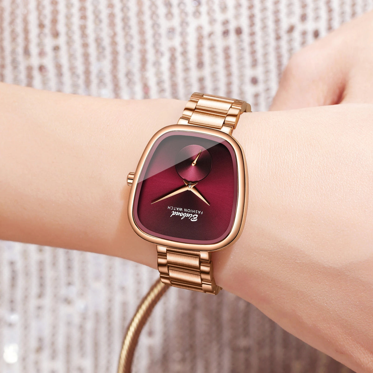 BINBOND Simple Quartz Watches For Women Luxury Precise Luminous Waterproof Elegant Women's Watch Casual Sturdy Stainless Reloj